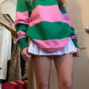 Rowing blazers|pink and green|collared neck pull over|size medium|